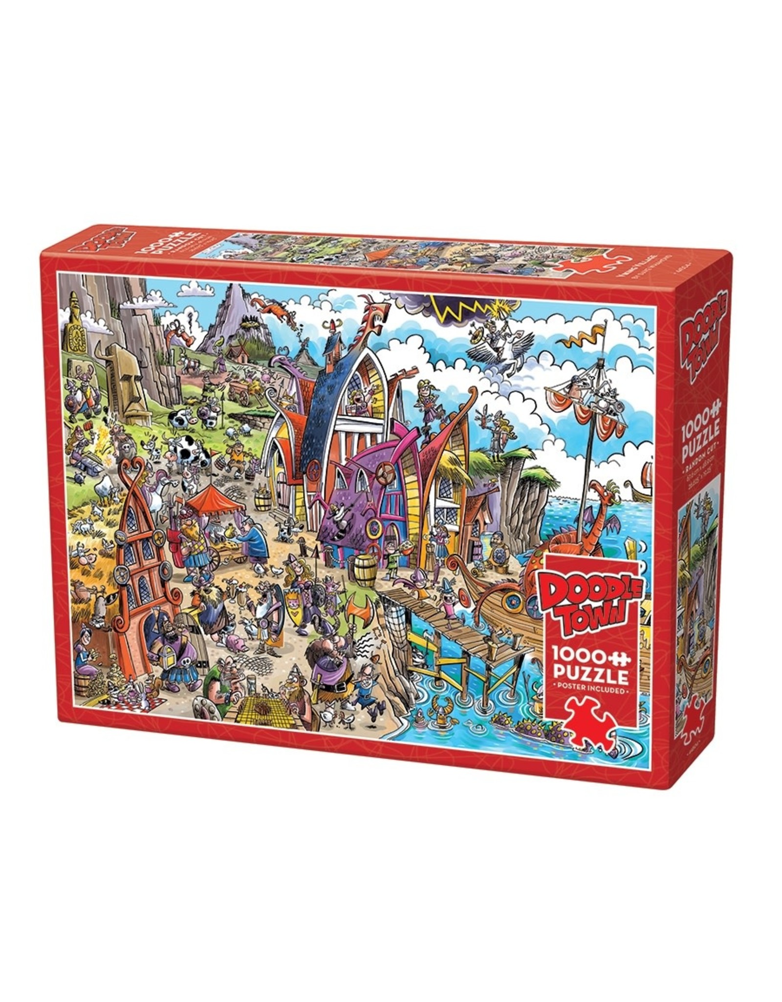 Cobble Hill DoodleTown: Viking Village 1000pc
