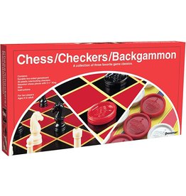 Chess/Checkers/Backgammon Double Sided Folding Board