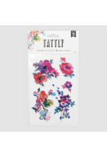 Tattly Watercolor Florals Tattoo Sheet