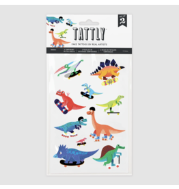 Tattly Dino Derby Tattoo Sheet