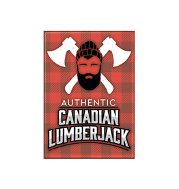 Authentic Canadian Lumberjack Flat Magnet