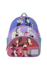 Loungefly Disney Villains Color Block Triple Pocket Mini Backpack