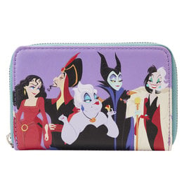 Loungefly Disney Villains Color Block Zip Around Wallet