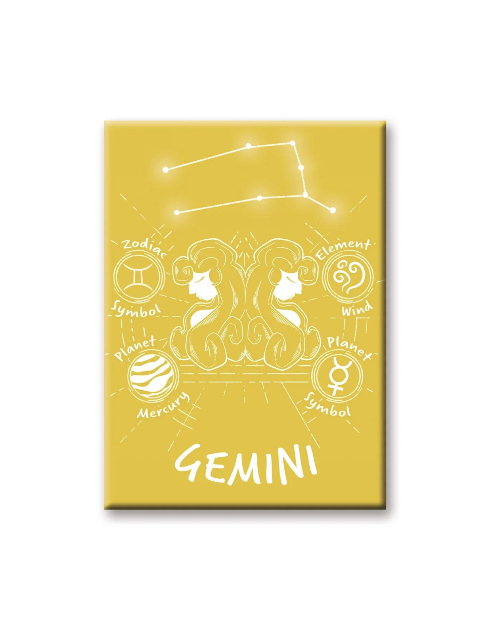 NMR Horoscope Gemini Flat Magnet