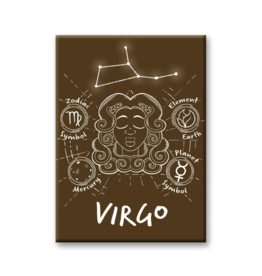 NMR Horoscope Virgo Flat Magnet