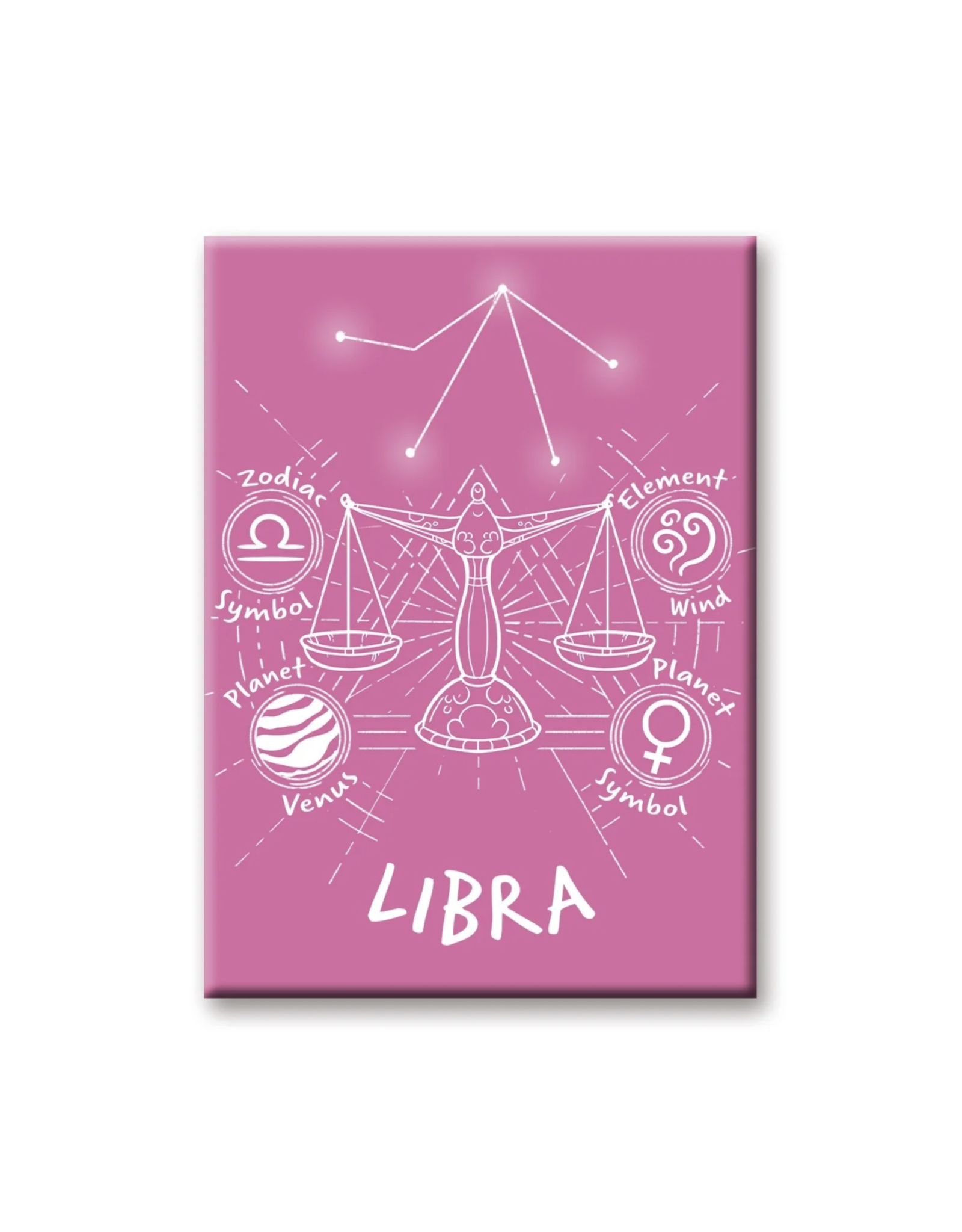 NMR Horoscope Libra Flat Magnet