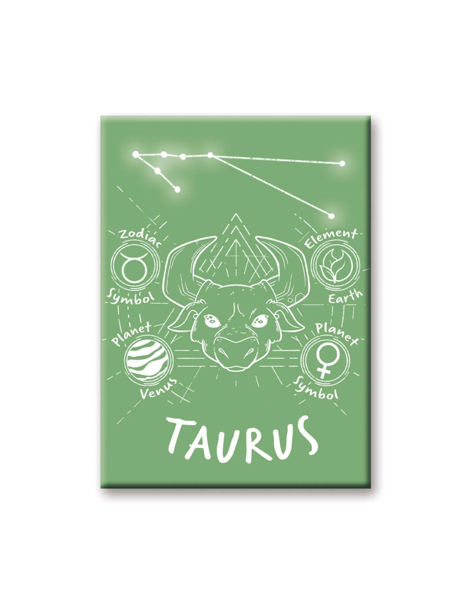 NMR Horoscope Taurus Flat Magnet