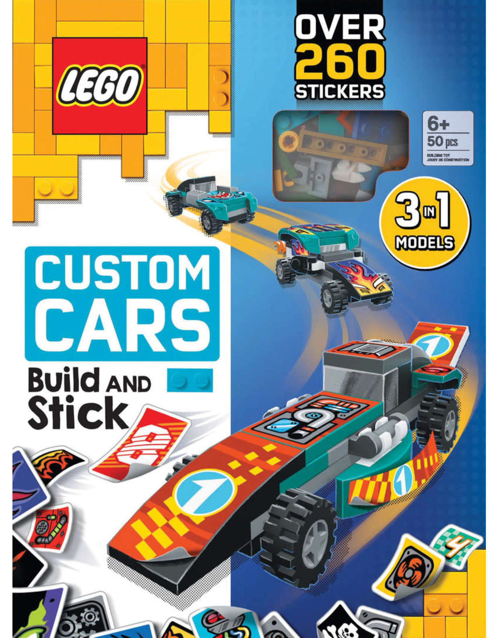 LEGO(R) Books Build and Stick: Custom Cars