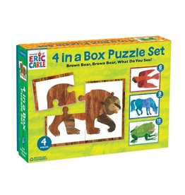 World of Eric Carle, Brown Bear 4 in a Box Puzzle Set