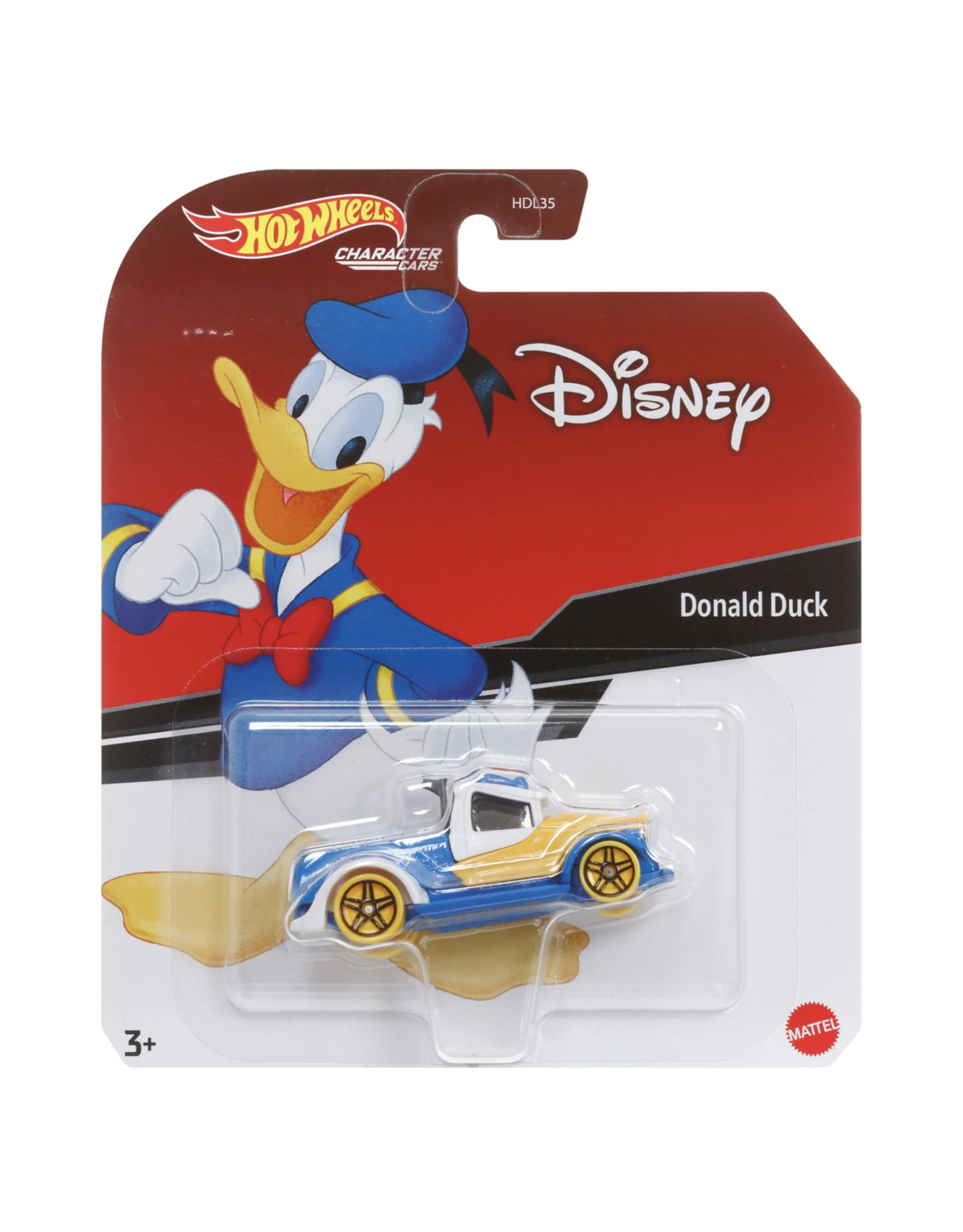Mattel Hot Wheels Character Car - Donald Duck