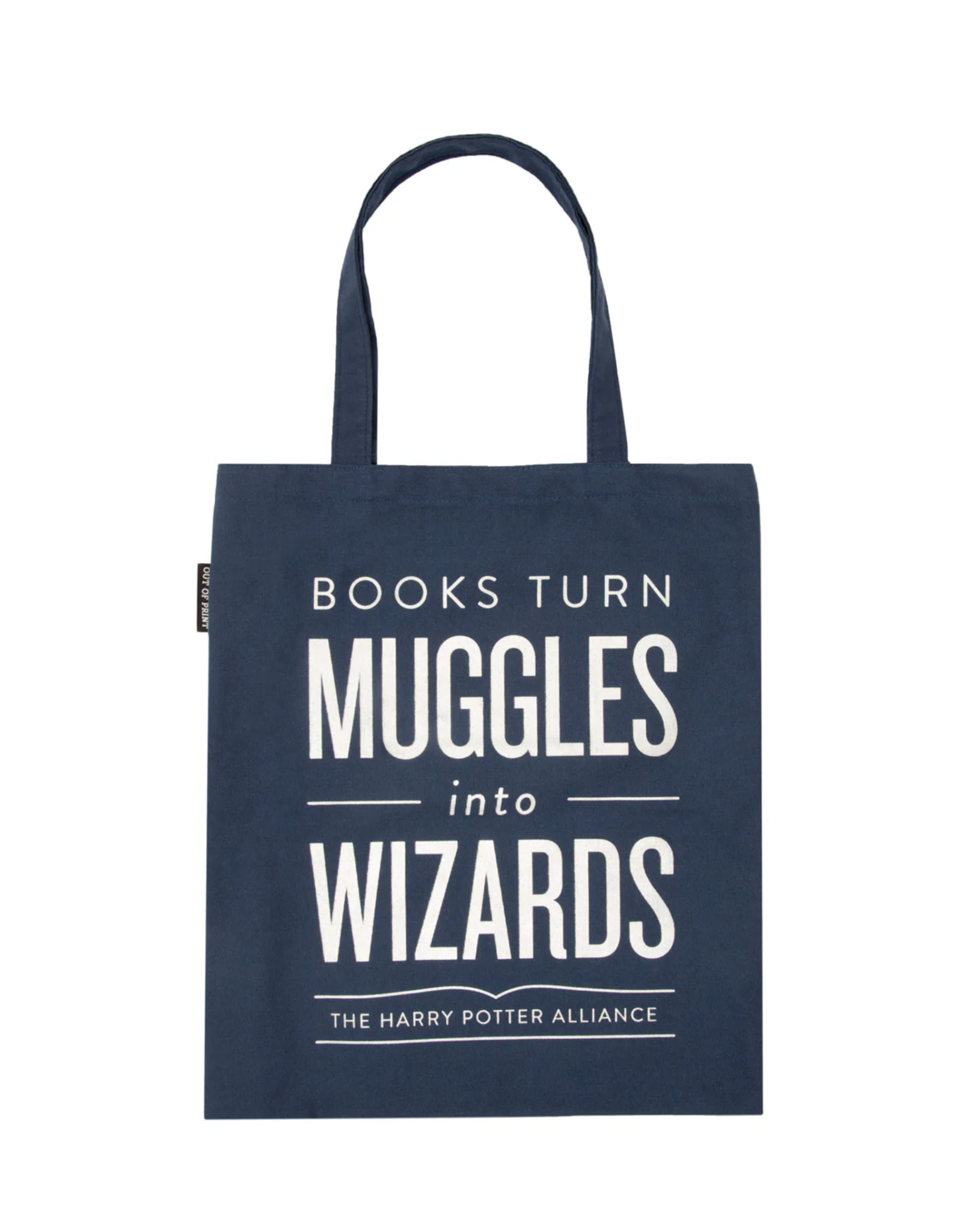 Out of Print Books Turn Muggles into Wizards Tote Bag