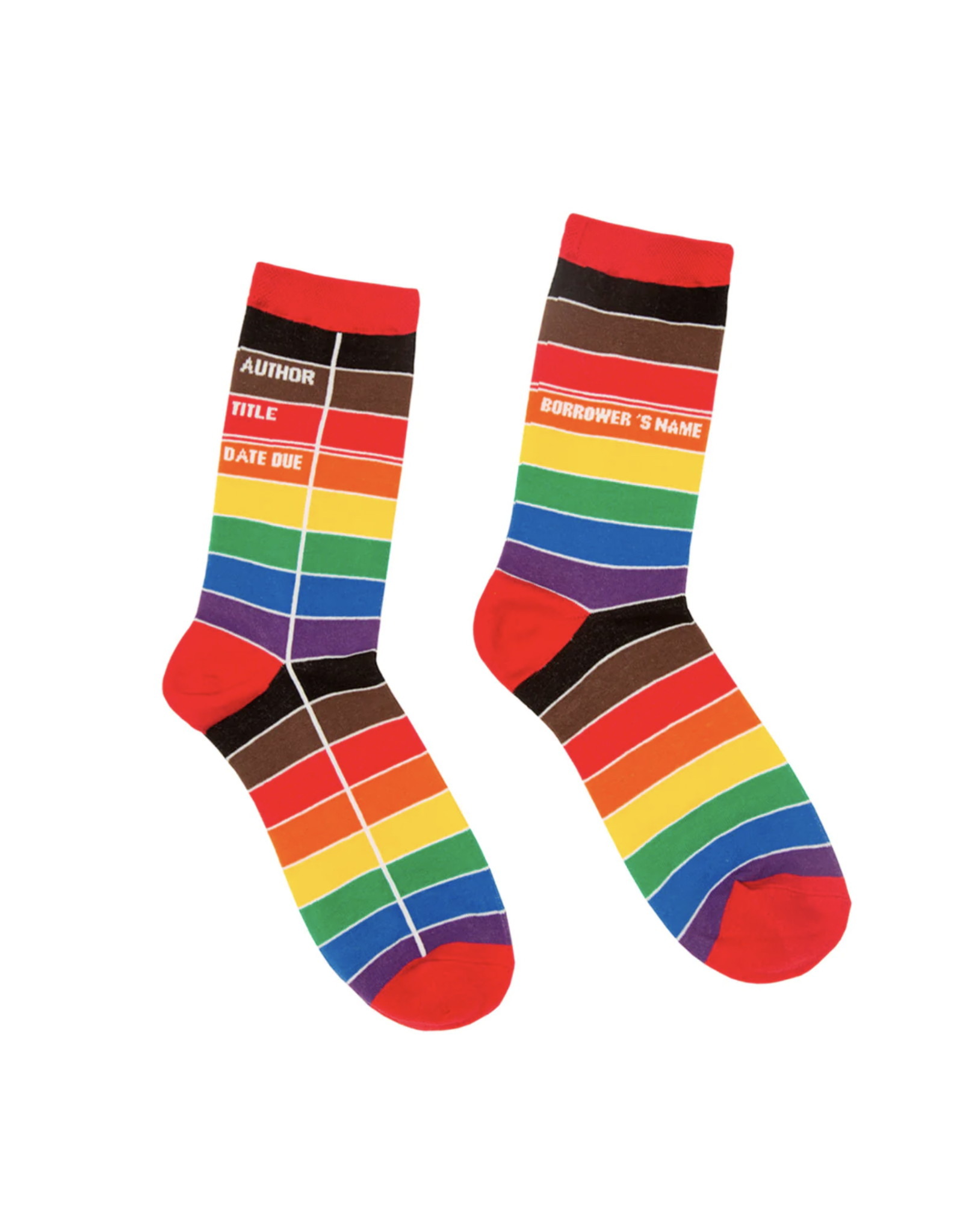 Out of Print Library Card: Pride Socks