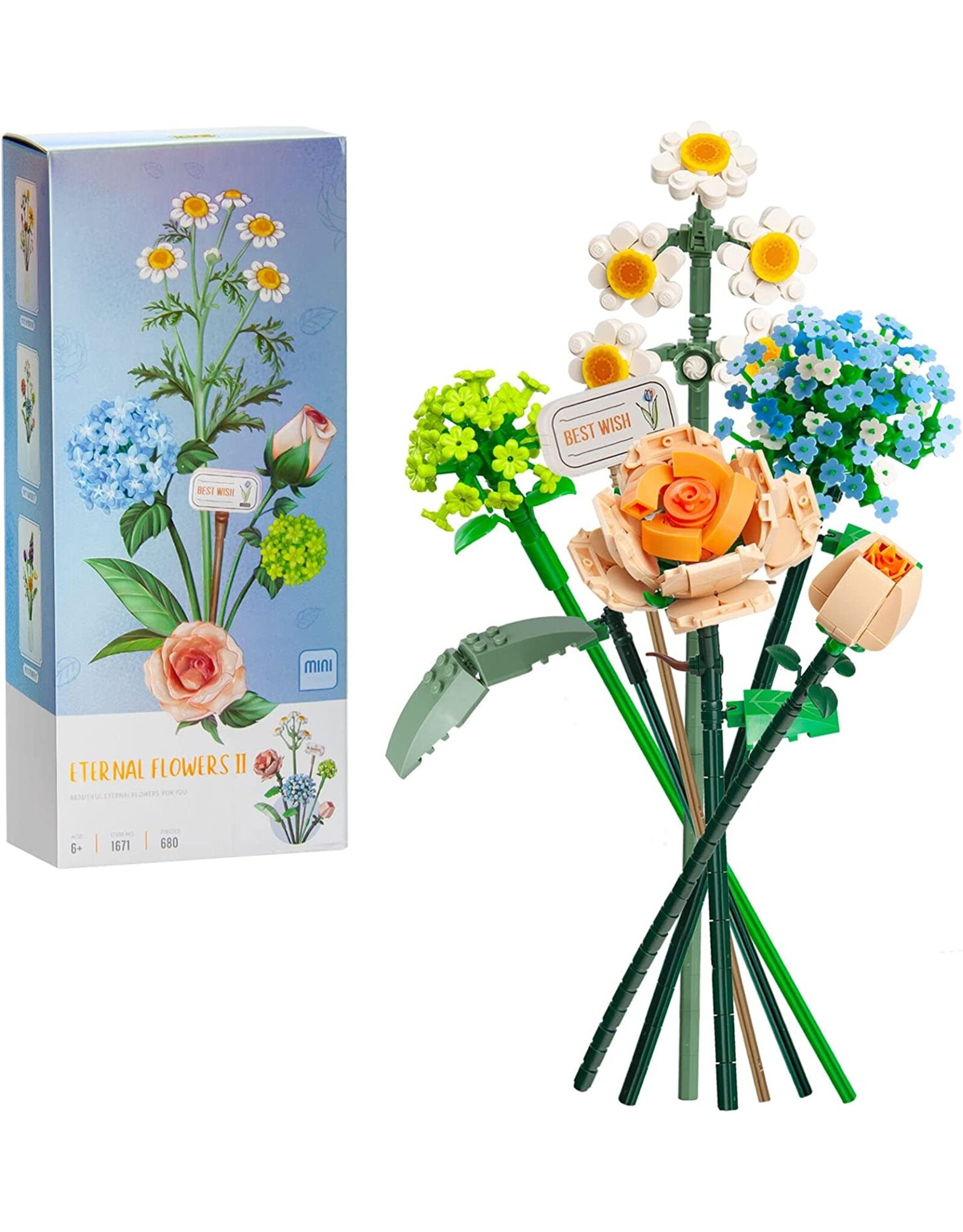 LOZ Chamomile Bouquet Eternal Flower Mini Block Set