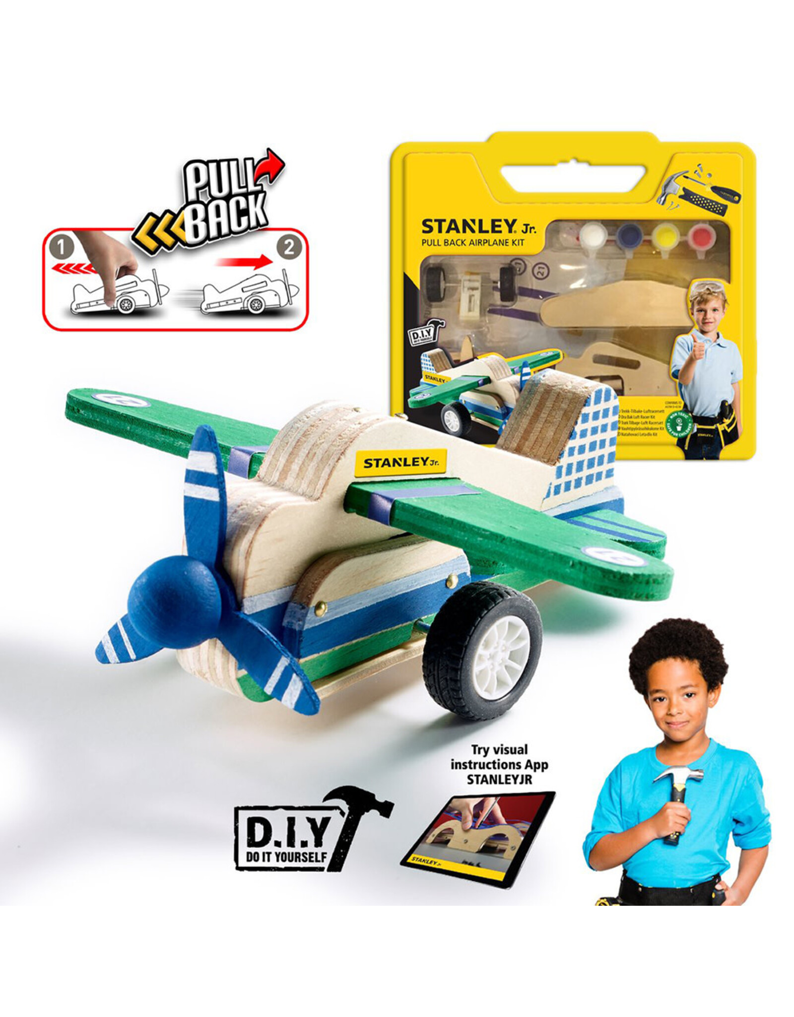 Stanley Jr. - Pull Back Airplane Kit