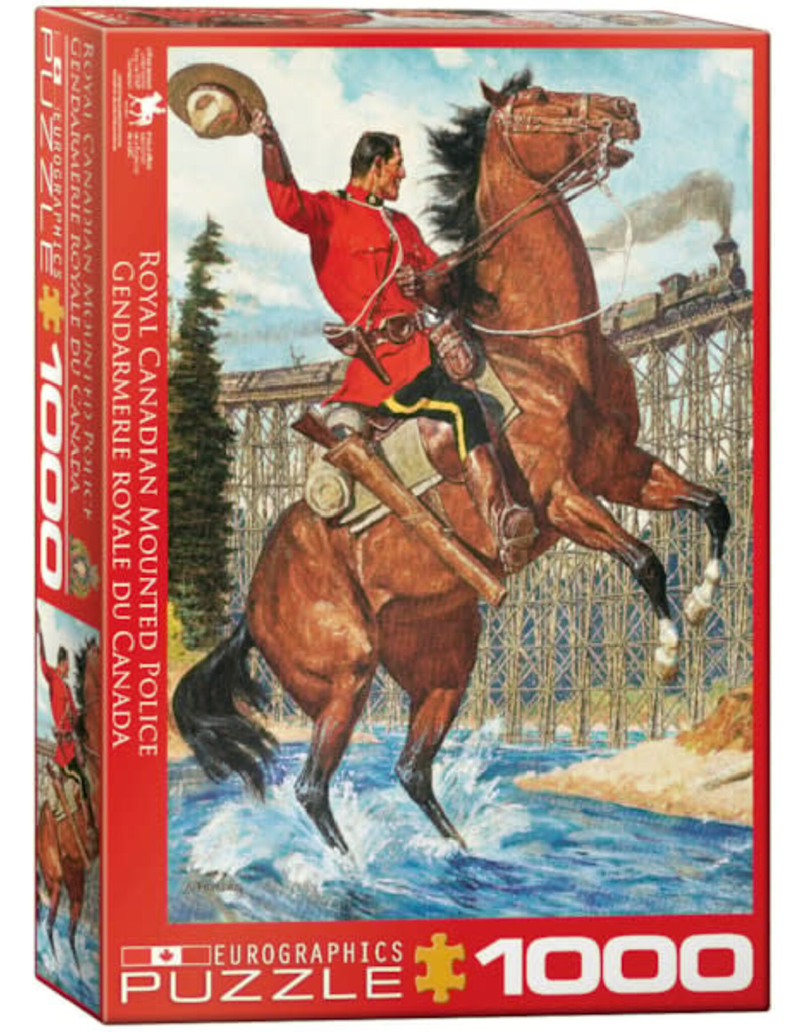 Eurographics RCMP Train Salute 1000pc