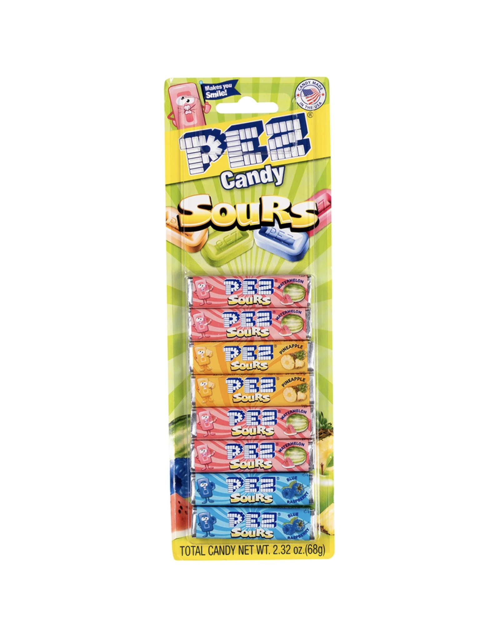 PEZ 8 Pack Refill Sours Assorted