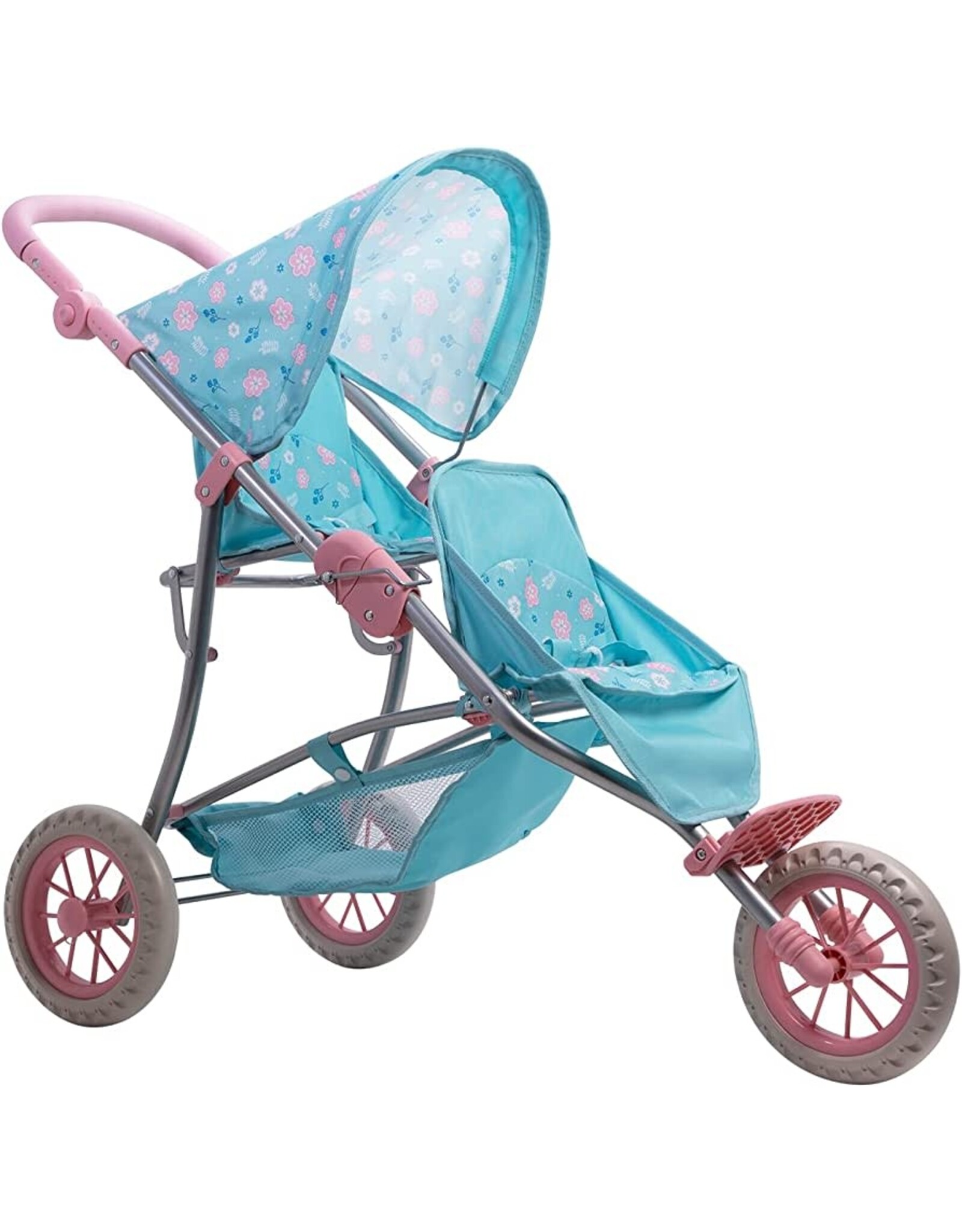 Adora Twin Jogger Baby Doll Stroller - Flower Power