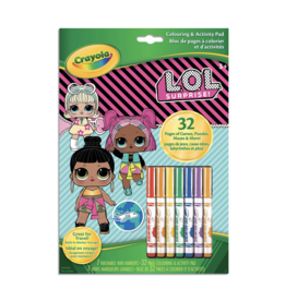 Crayola Colouring & Activity Pad - LOL Surprise with 7 Markers