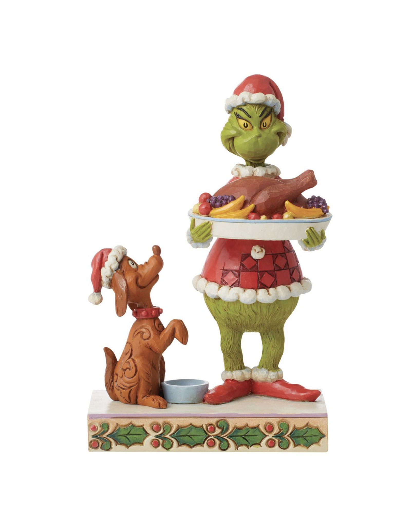 Jim Shore Grinch with Christmas Dinner