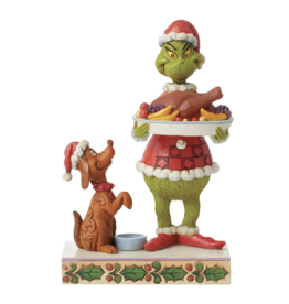 Jim Shore Grinch with Christmas Dinner