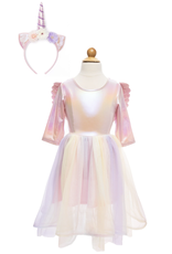 Great Pretenders Alicorn Dress with Wings & Headband, Size 3/4