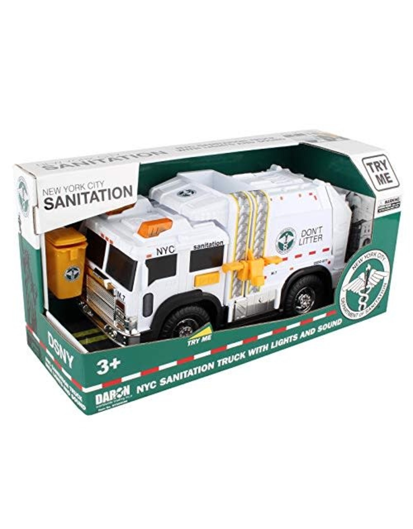 Daron NYC Sanitation Garbage Truck with Lights & Sounds