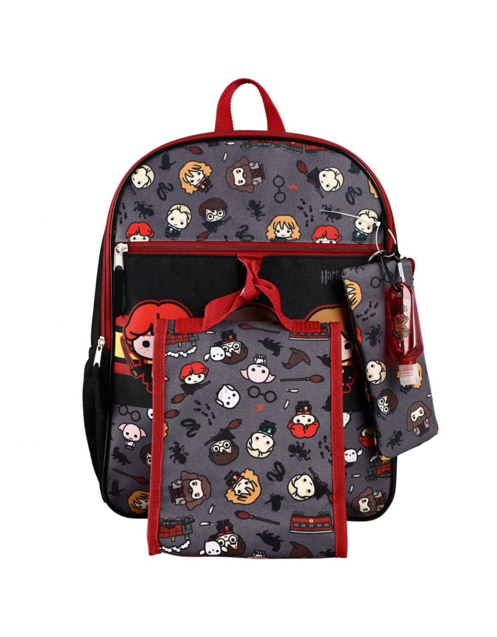 Bioworld Harry Potter Chibi Characters 16" Backpack 5 Piece Set
