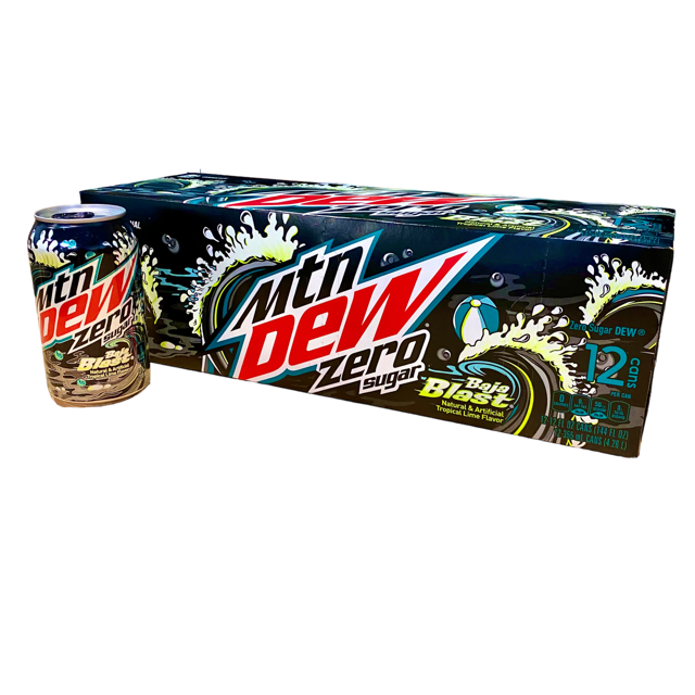 Mountain Dew Zero Sugar Taco Bell Original Baja Blast Soda Tumbleweed