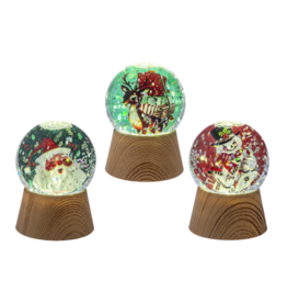 Ganz LED Light Up Retro Holiday Icon Mini Shimmers Globes