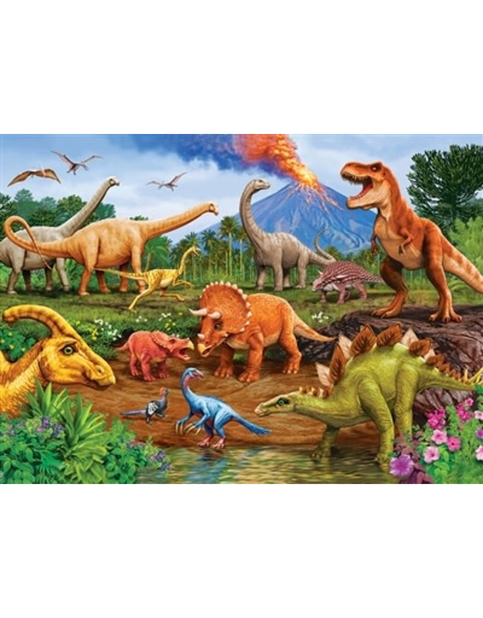 Cobble Hill Triceratops & Friends Tray Puzzle