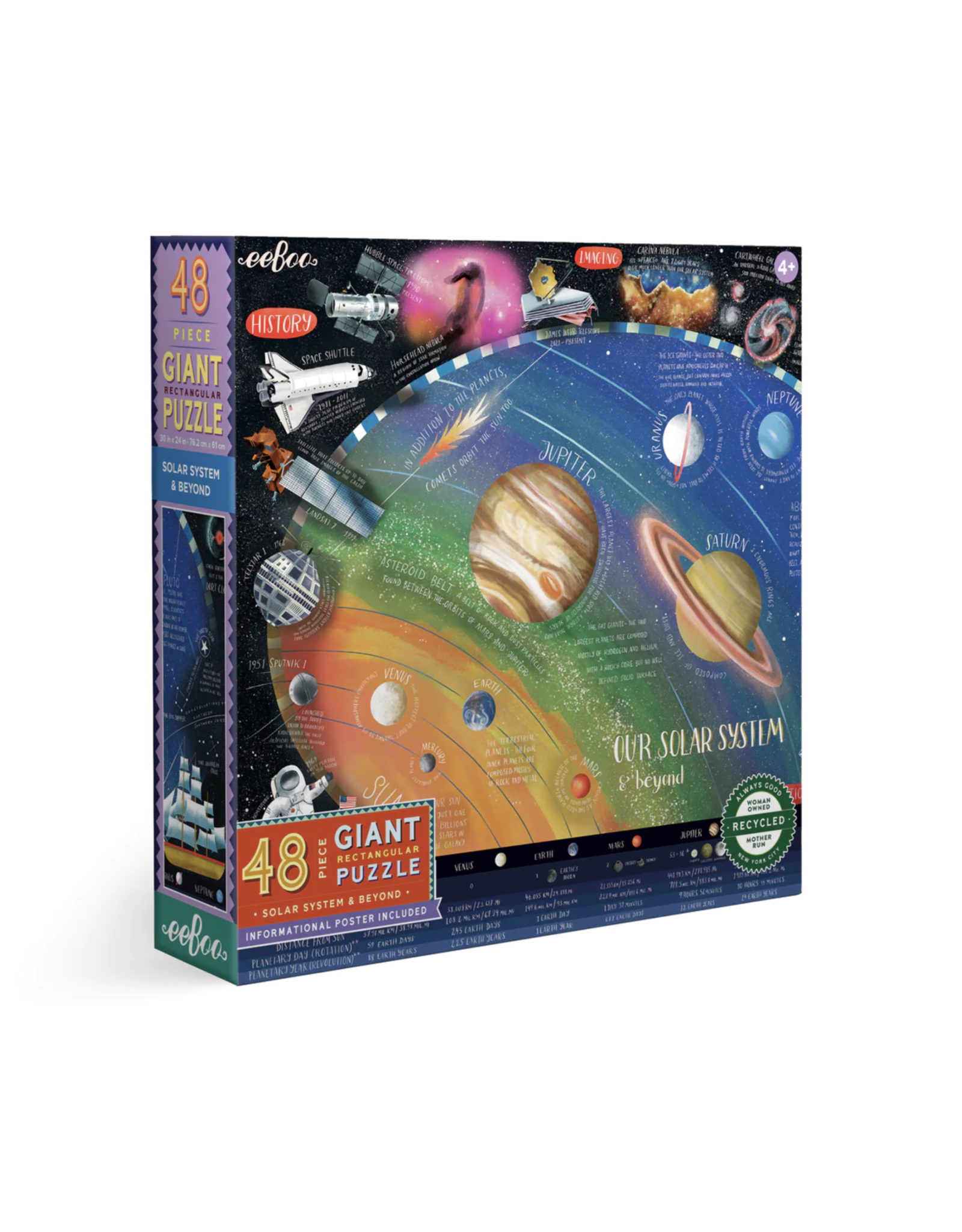 eeBoo Solar System & Beyond 48pc Giant Puzzle