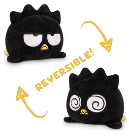 TeeTurtle Reversible: Sanrio Badtz-Maru Plushie (Dizzy + Angry / Black)