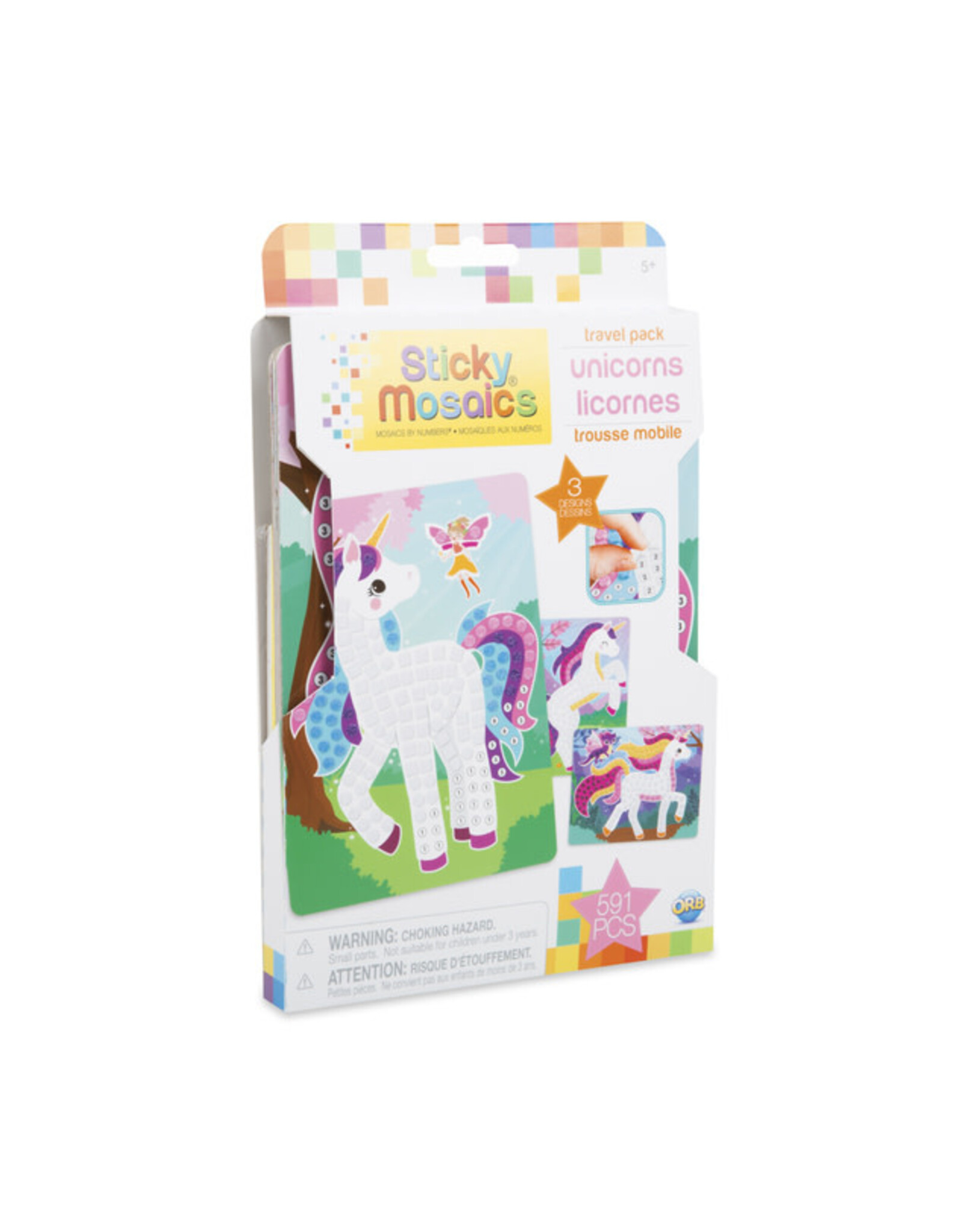 Orb Sticky Mosaics Travel Pack Unicorns