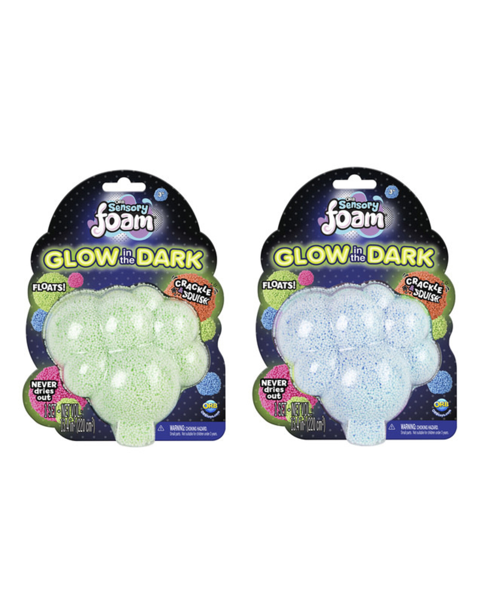 ORB Sensory Foam Glow in the Dark Assorted