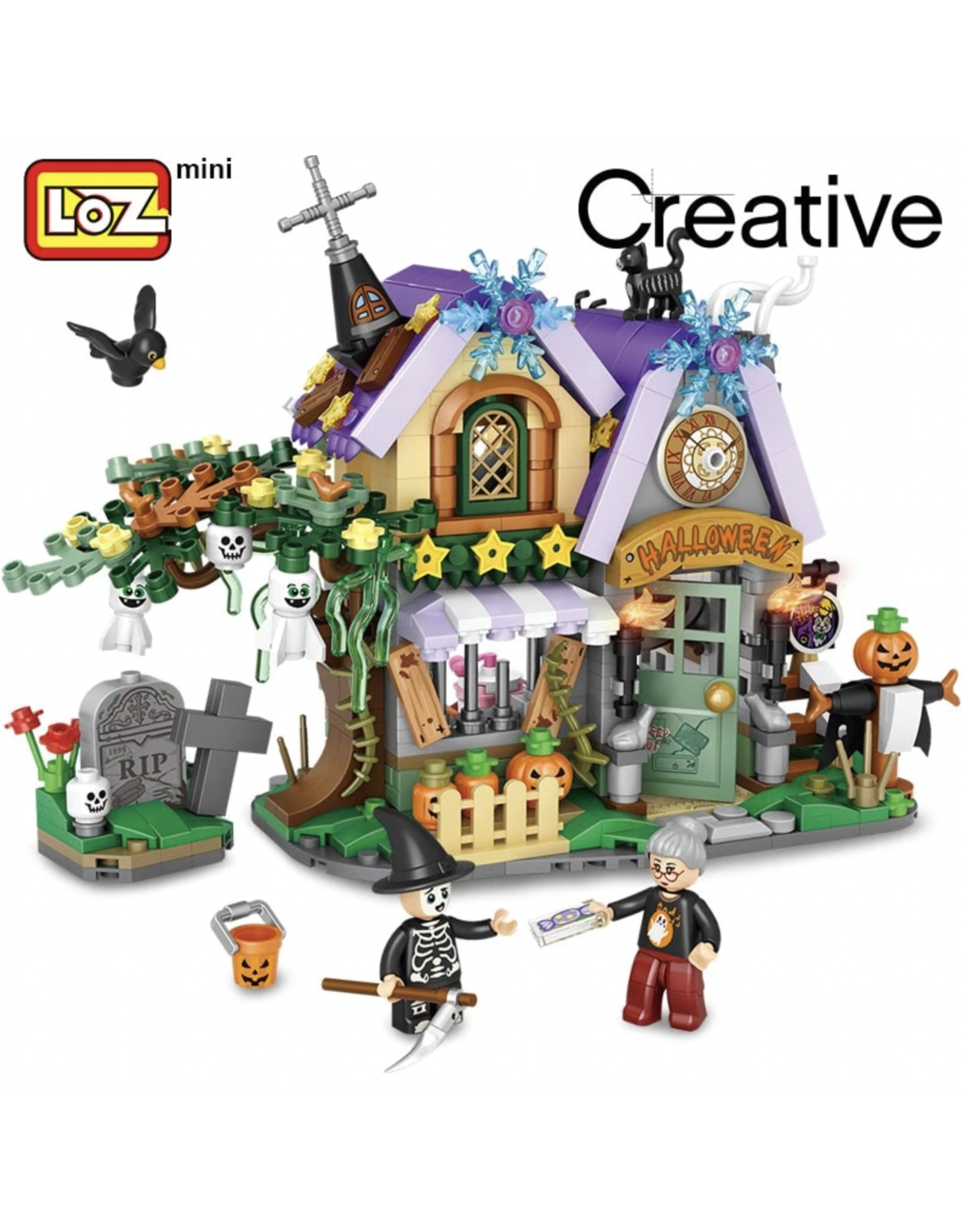 LOZ The Halloween Cottage Mini Block Set