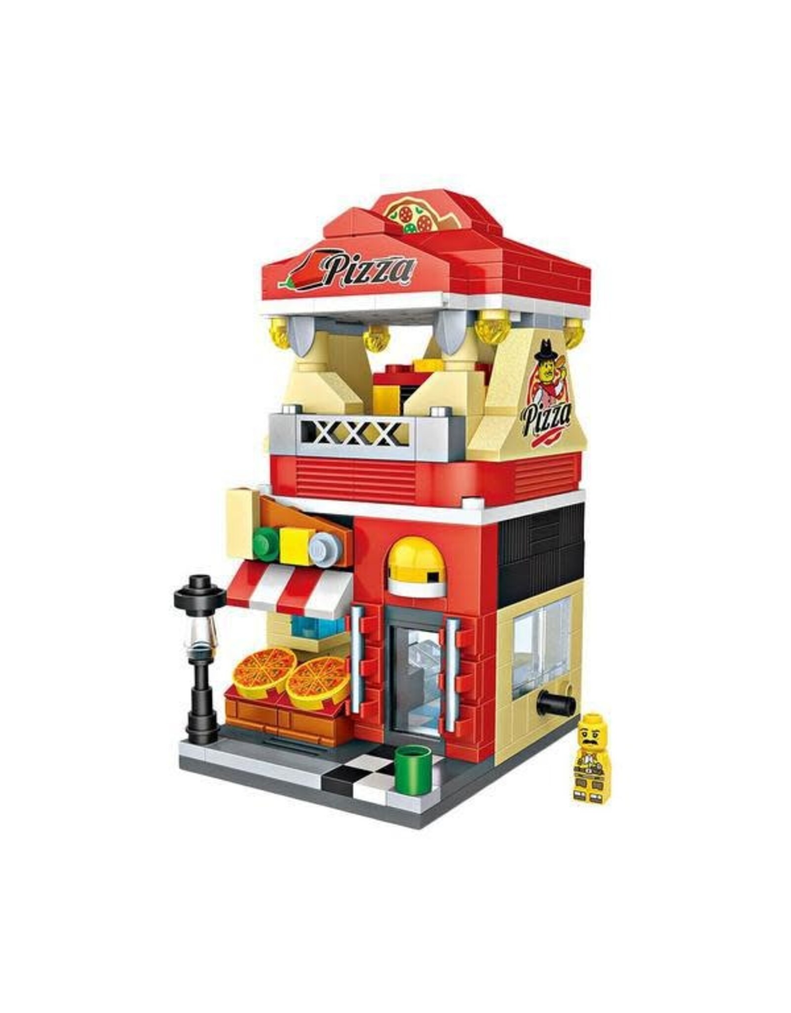 LOZ Pizza Shop Mini Block Set