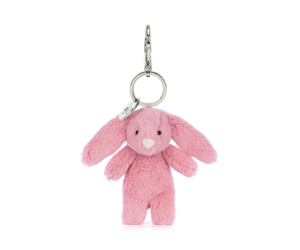 JellyCat Bashful Bunny Pink Bag Charm Tumbleweed Toys