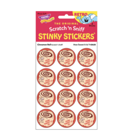 Trend Enterprise How Sweet It Is! - Cinnamon Roll Scent Retro Scratch 'n Sniff Stinky Stickers
