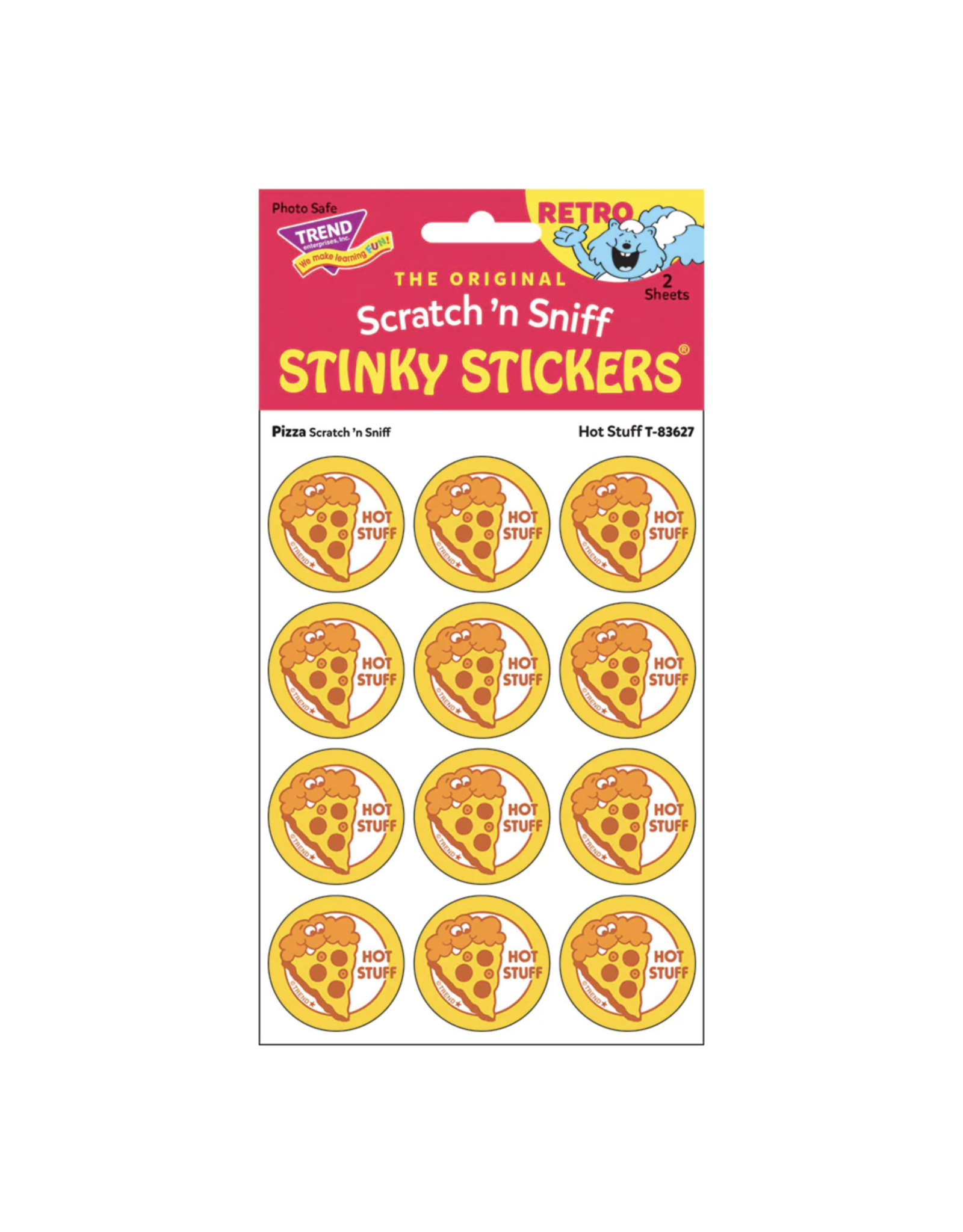 Trend Enterprise Hot Stuff - Pizza Scent Retro Scratch 'n Sniff Stinky Stickers