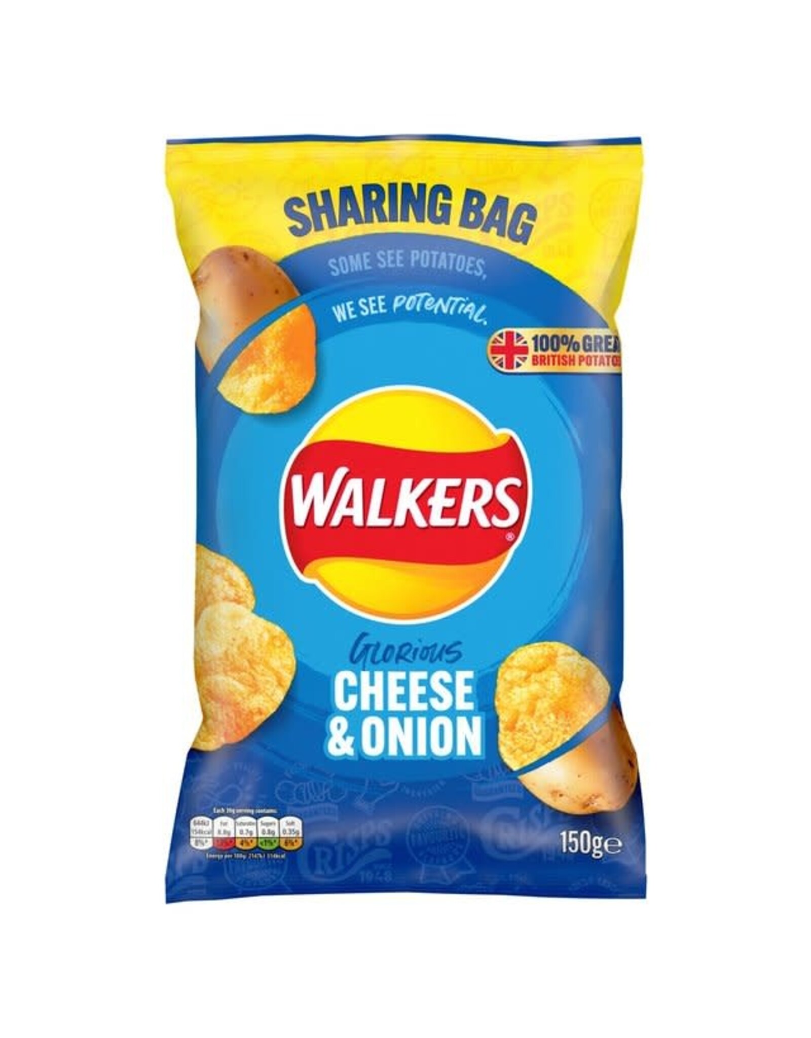 Walkers Walkers Big Bag Cheese & Onion 150g (British)