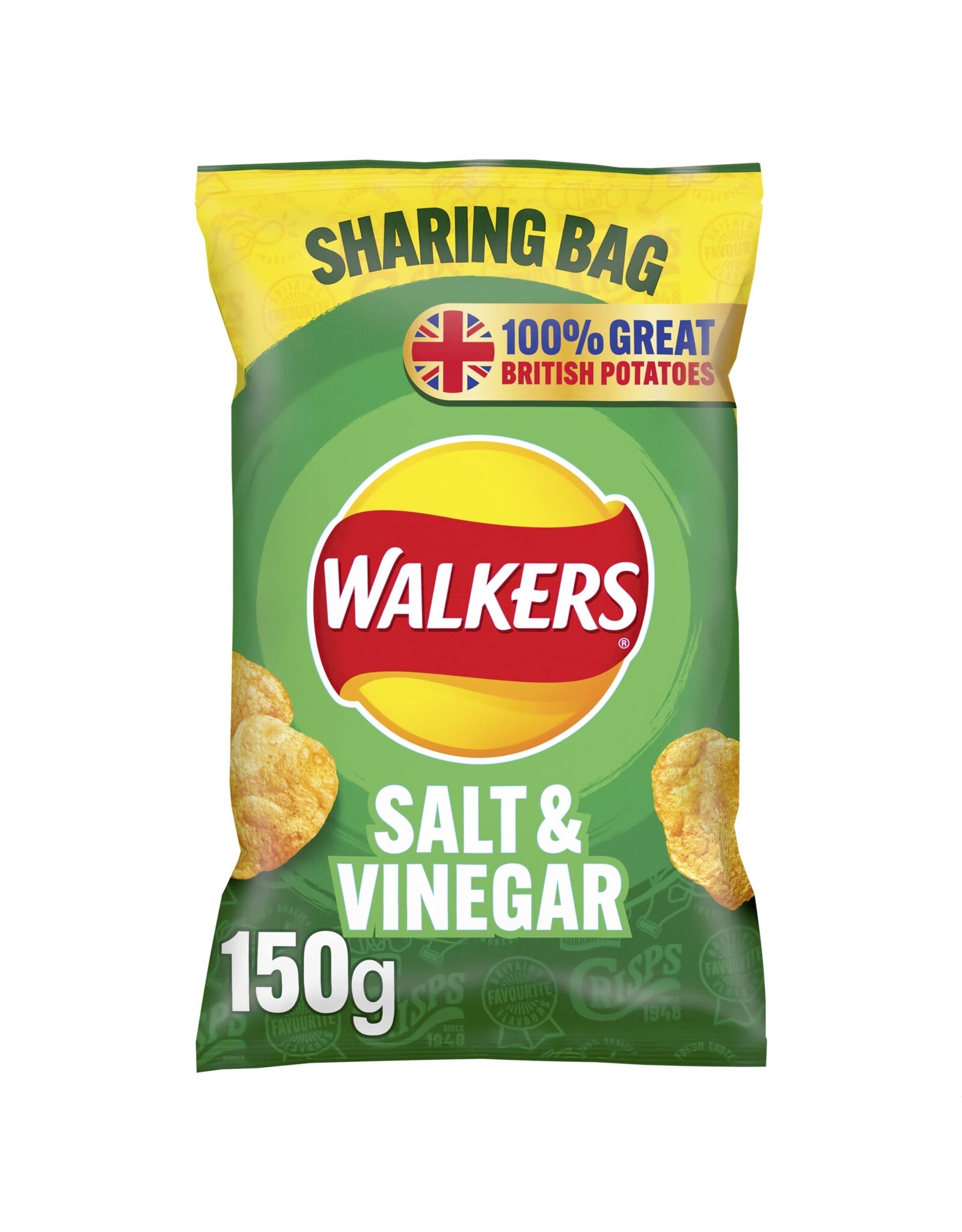 Walkers Big Bag Salt & Vinegar 150g (British)
