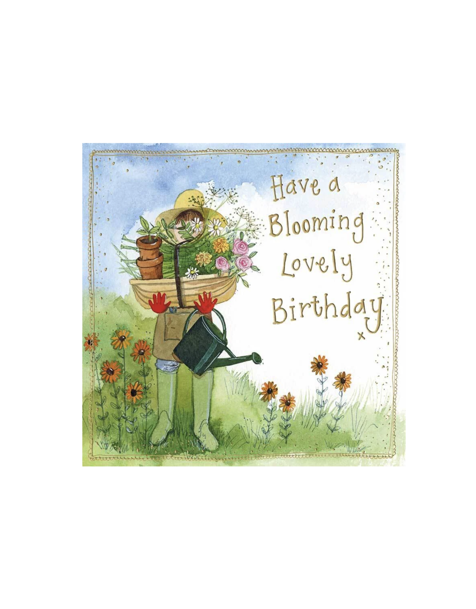 Alex Clark Art Flower Garden Birthday Card