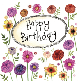 Alex Clark Art Flowers Birthday Card