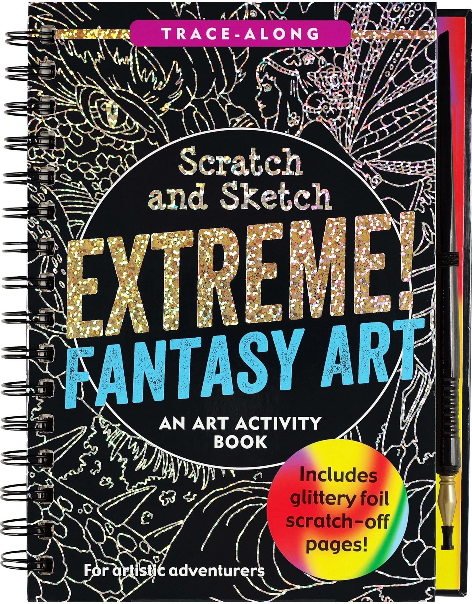 Peter Pauper Press Extreme! Fantasy Art Scratch and Sketch
