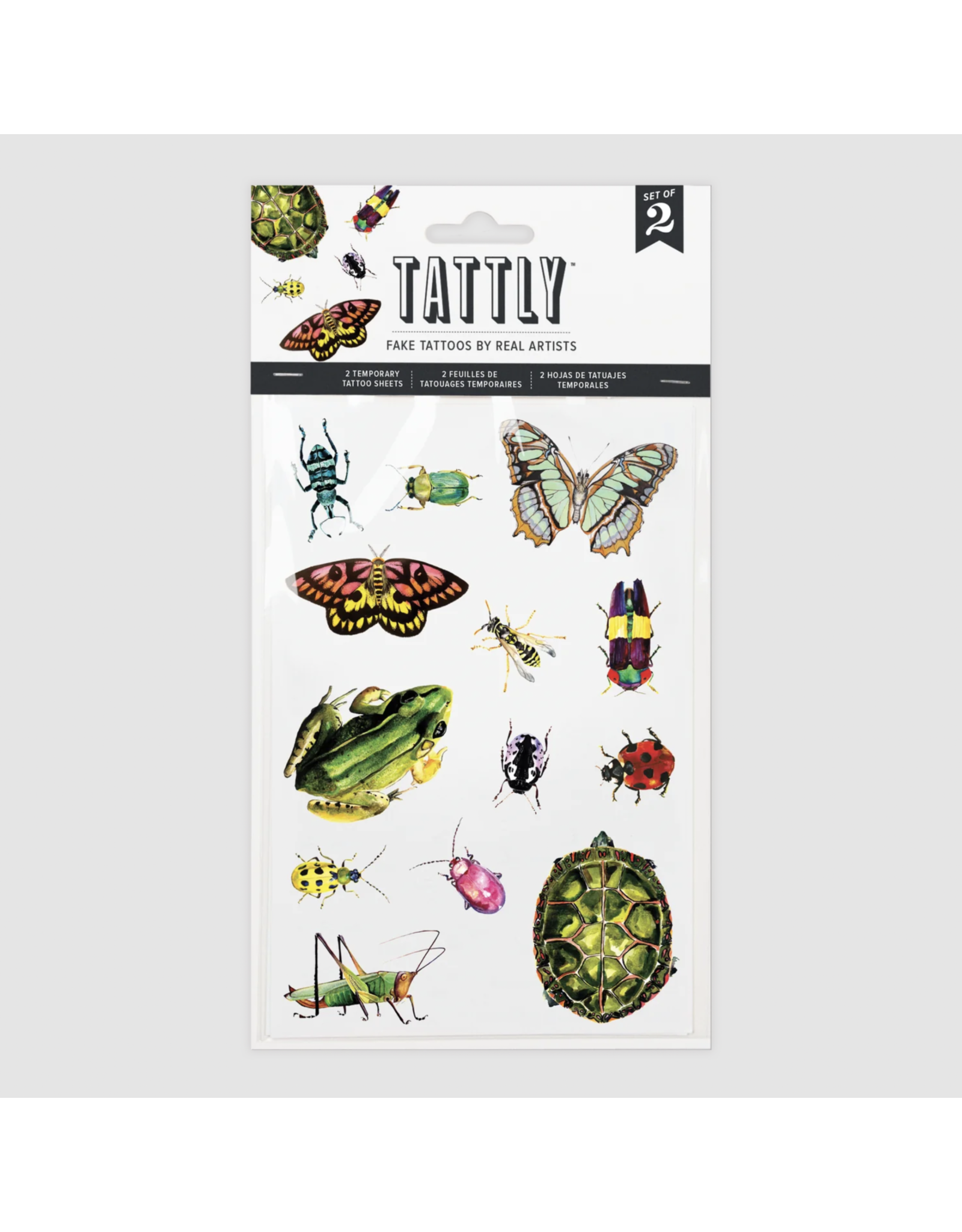 Tattly Critters On The Move Tattoo Sheet