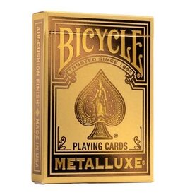 Bicycle Bicycle Deck: Metalluxe Holiday Gold