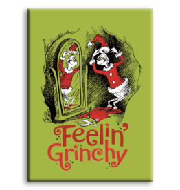 NMR Grinch Christmas Feelin’ Grinchy Flat Magnet
