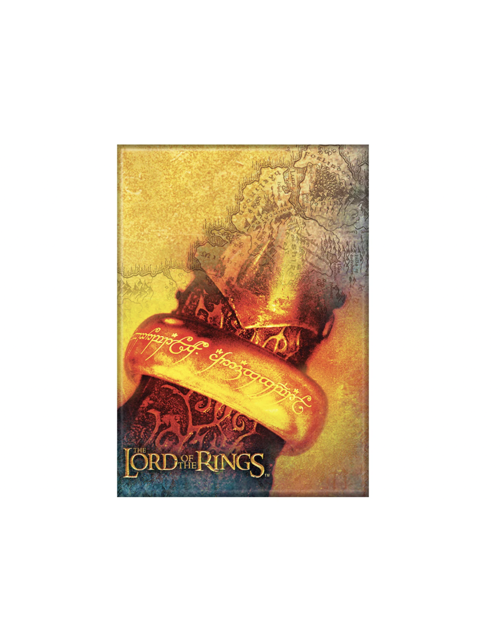 Lord of the Rings Saurans Finger One Ring Flat Magnet