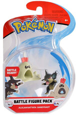 Pokemon Battle Figure Pack - Alolan Rattata & Sandygast