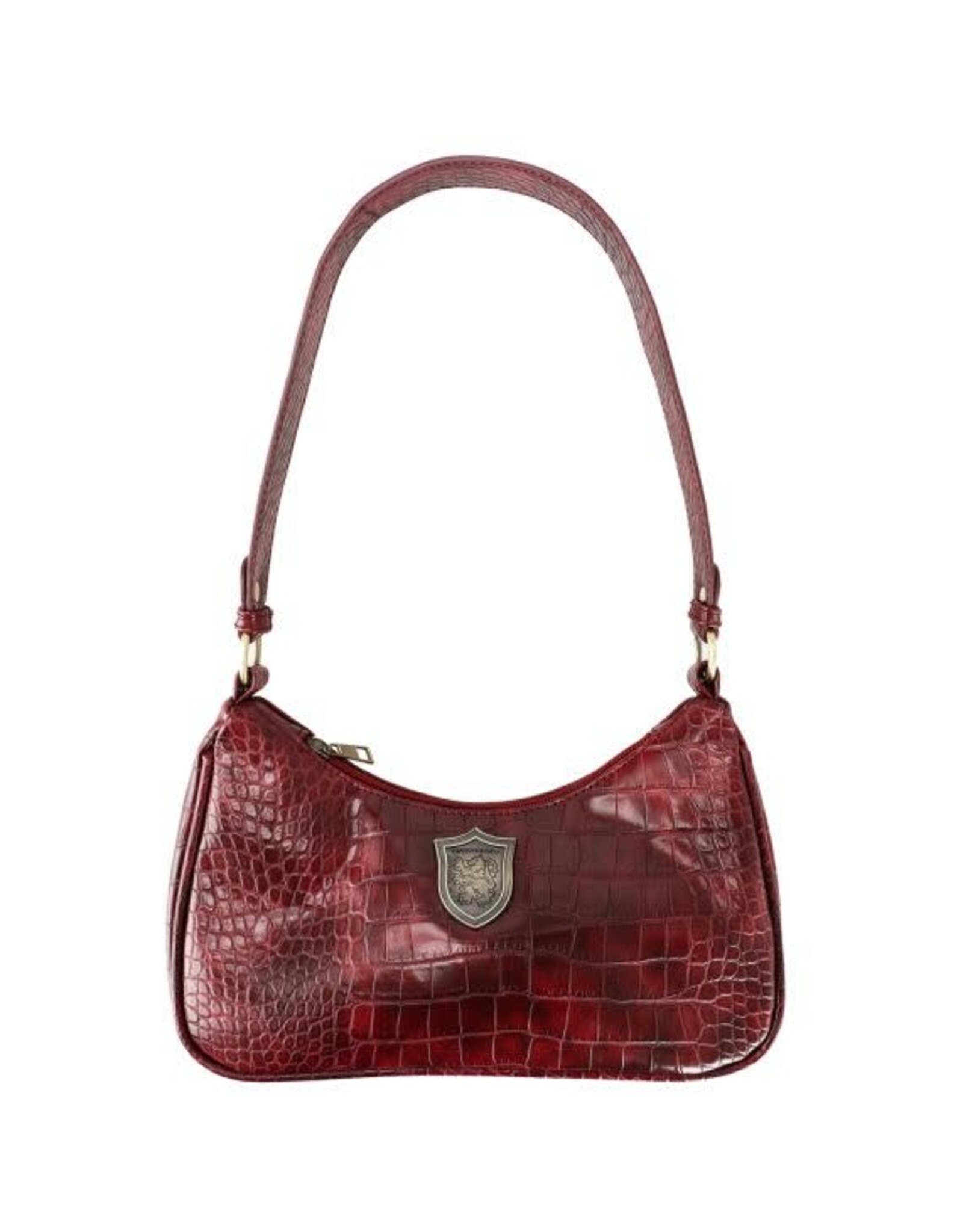 Bioworld Harry Potter Gryffindor Croco Handbag With Metal Badge